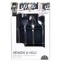 Voir la diapositive 6 : Saveur et dégustation Ménagère inox effet mat shiny Table Chic - 16 Pièces - Argent