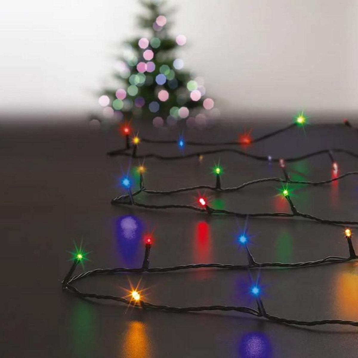 FEERIC LIGHT & CHRISTMAS Guirlande Lumineuse Extérieur  Program  14m Multicolore