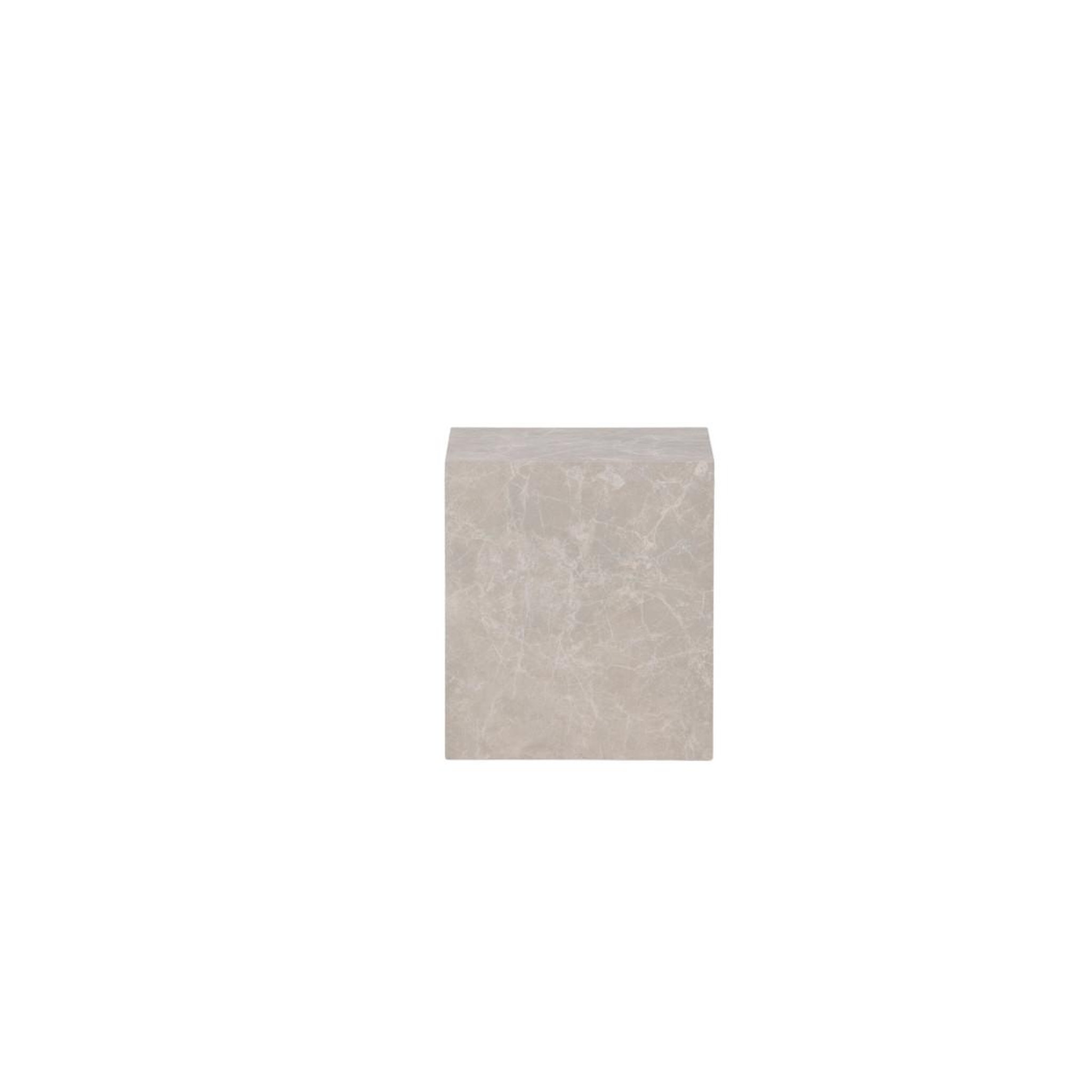 Voir la diapositive 2 : Paris Prix Table d'appoint imitation marbre  york  45cm beige