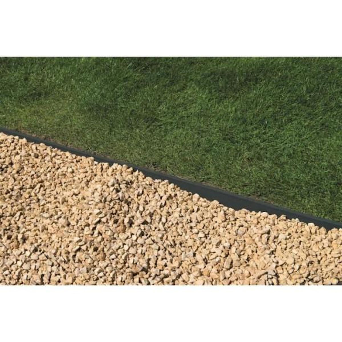 NATURE Bordure de jardin en PVC recyclé Borderfix - NATURE - Epaisseur 7 mm - H14 cm x 15 m
