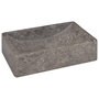 Voir la diapositive 4 : VIDAXL Lavabo 45x30x12 cm marbre gris brillant