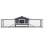Voir la diapositive 3 : VIDAXL Clapier Gris 310x70x87 cm Pin massif et sapin