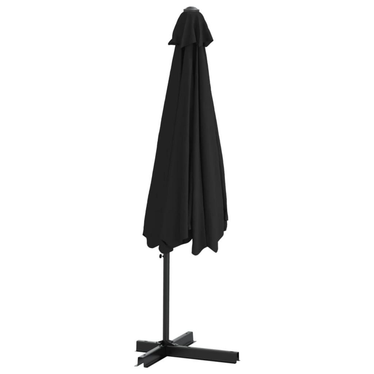 VIDAXL Parasol de jardin avec mat en acier 300 cm Noir