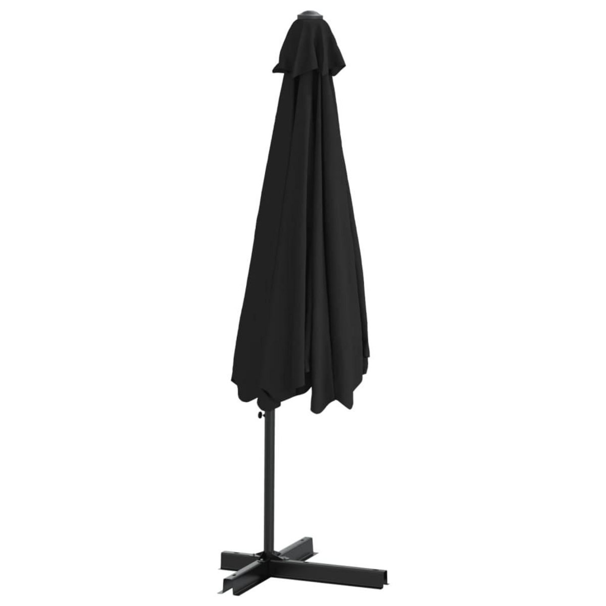 VIDAXL Parasol de jardin avec mat en acier 300 cm Noir