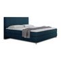 Voir la diapositive 3 : BEST MOBILIER Rafaela - lit boxspring - 180x200 - coffres et surmatelas inclus - en velours