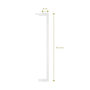 Voir la diapositive 4 : GEUTHER Barrière de Porte à Pression Easylock Plus en Métal - Ajustable de 88,5 cm à 96,5 cm, Couleur Blanc