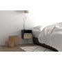 Voir la diapositive 2 : CONCEPT USINE Lot de 2 tables de chevet suspendues noires ALOFT