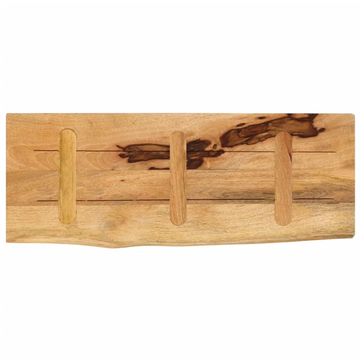 VIDAXL Dessus de table 90x30x2,5 cm bord vif bois massif manguier brut