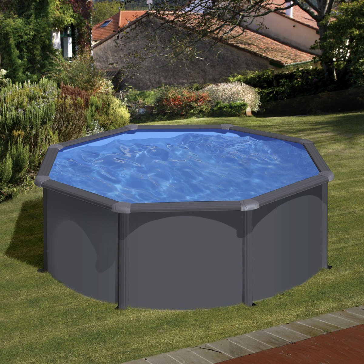 Piscine hors sol acier ronde - 320x122cm - LOUKO