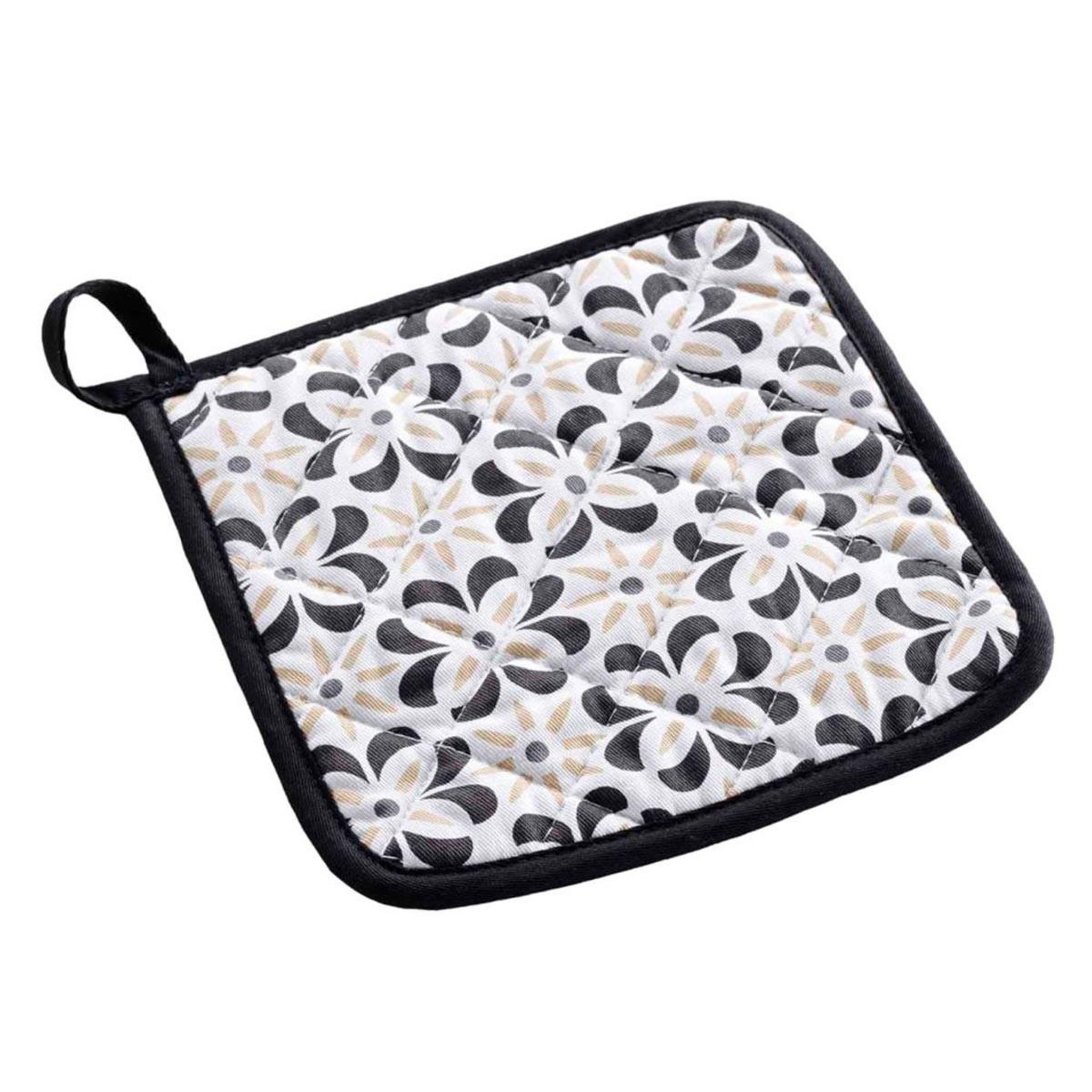 Douceur d'Intérieur Manique de cuisine en coton  solaris  19cm noir