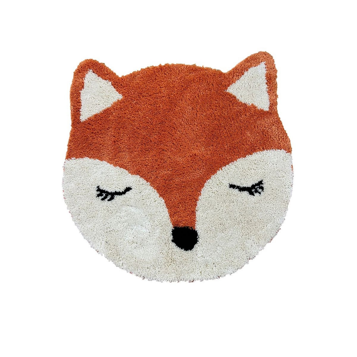 ACTUEL Tapis déco enfant forme renard en polyester FOX 