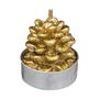 Voir la diapositive 2 : ATMOSPHERA Lot de 6 Bougies Déco  Marron Glacé  140g Or