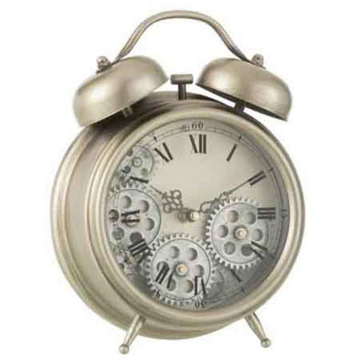 Paris Prix Réveil à Poser Vintage  Mécanisme  26cm Argent