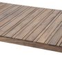 Voir la diapositive 2 : HESPERIDE Table de jardin en bois 6 Personnes - L. 160 x H. 75 cm - Beige