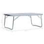 Voir la diapositive 6 : VIDAXL Table pliable de camping Blanc Aluminium 60x40 cm