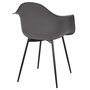 Voir la diapositive 6 : The Home Deco Factory Fauteuil GUSTAV gris
