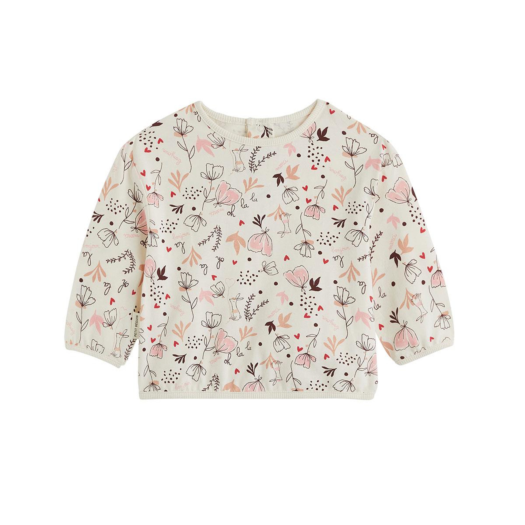 Voir la diapositive 5 : Petit BÃ©guin Lot de 2 t-shirts bébé manches longues aimée