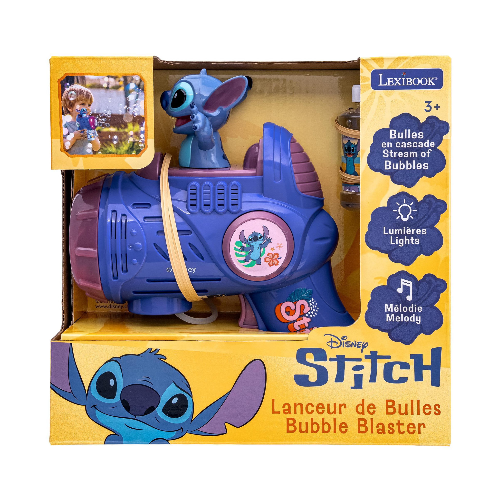 Voir la diapositive 5 : Lexibook Pistolet à Bulles Stitch avec effets lumineux et sonores