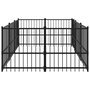 Voir la diapositive 4 : VIDAXL Chenil d'exterieur pour chiens Acier 5,63 m^2