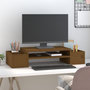 Voir la diapositive 3 : VIDAXL Support de moniteur Marron miel 70x27,5x15cm Bois de pin solide