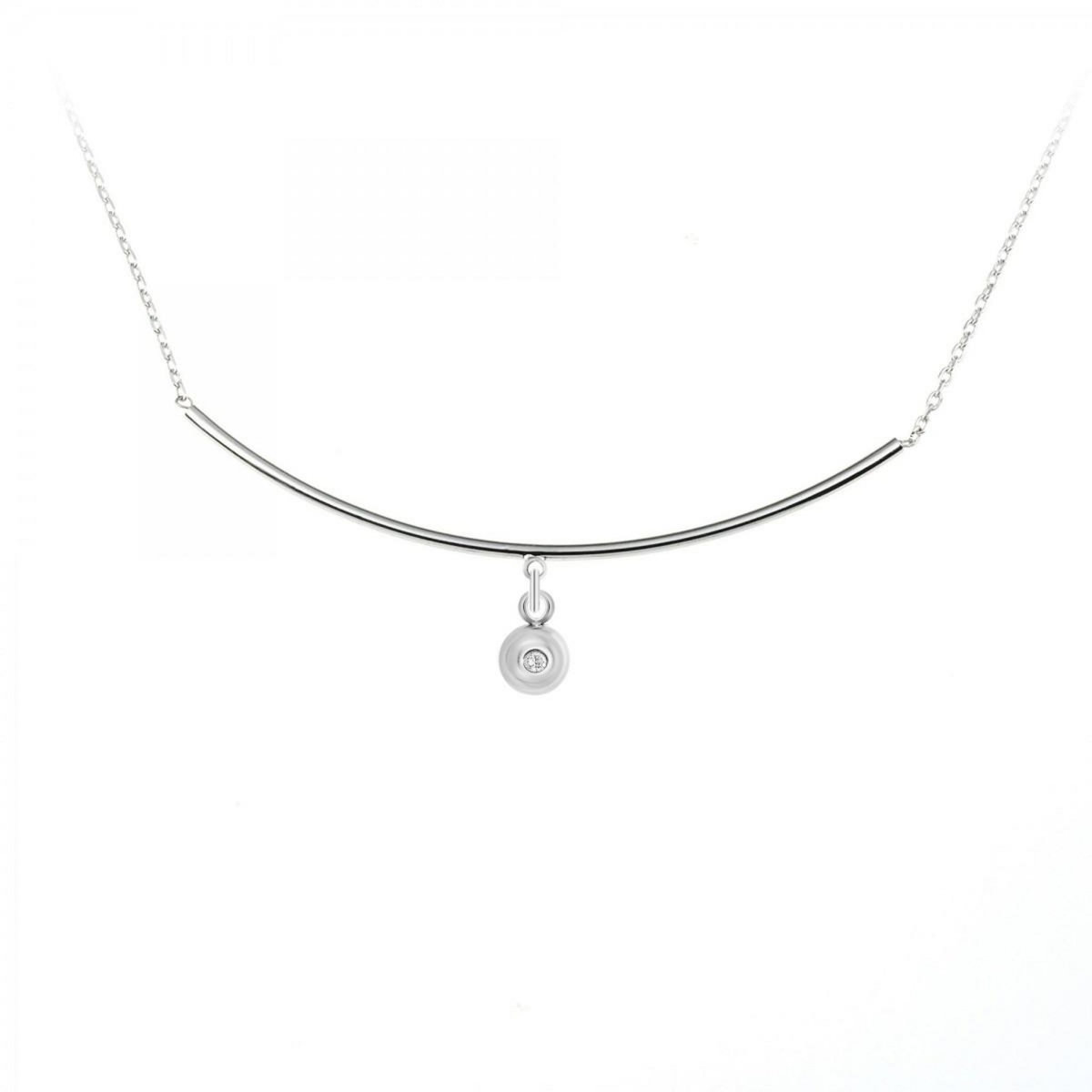 SC CRYSTAL Collier par SC Crystal orné d'un véritable diamant blanc