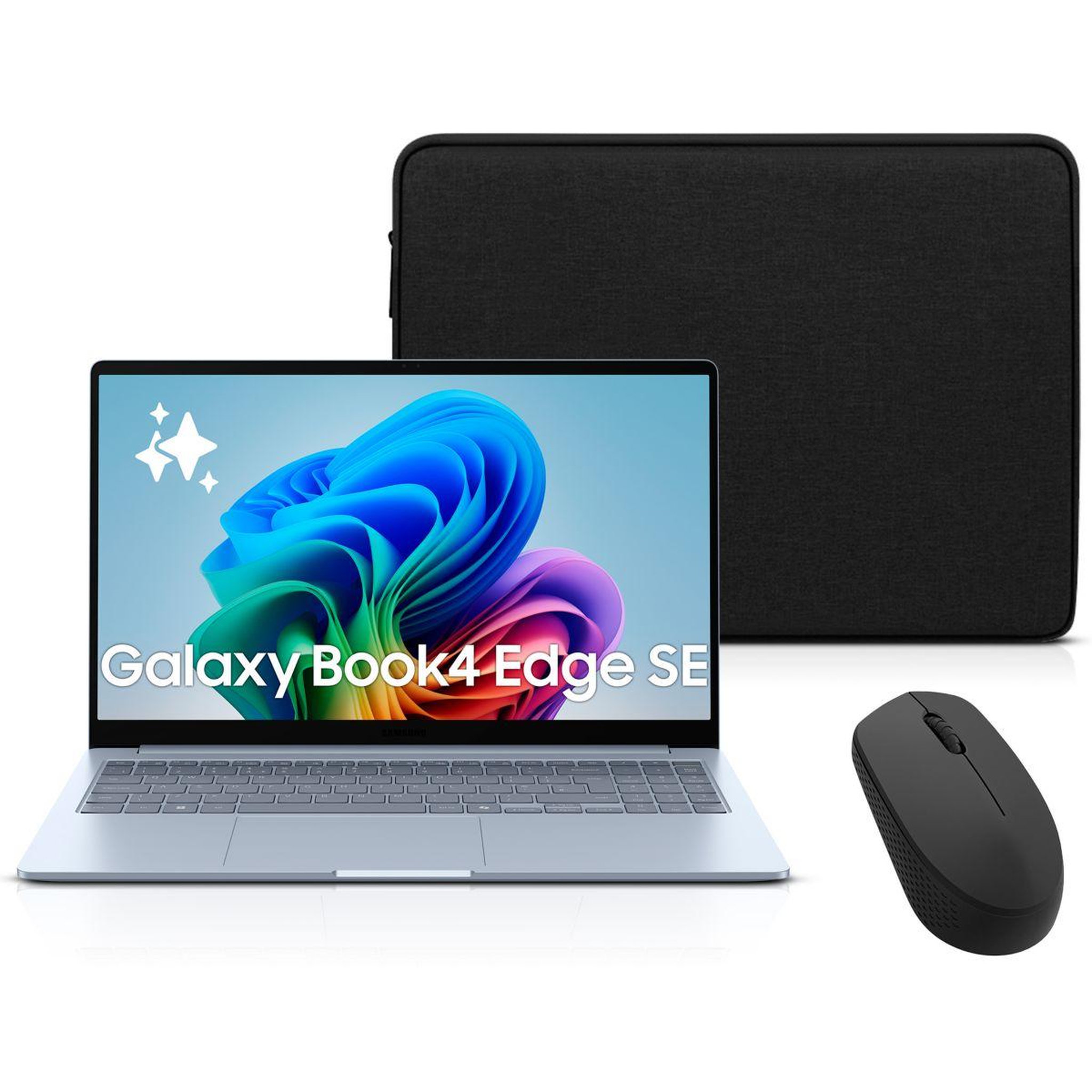 Samsung Ordinateur portable gb4 edge se 15.6' 15,6  snapdragon x 16 go ram lpddr5x ssd 256 go (souris incluse)