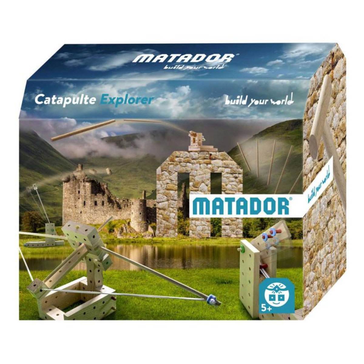 MATADOR Matador Explorer Catapulte Construction Set Wood, 60 pcs. pas ...