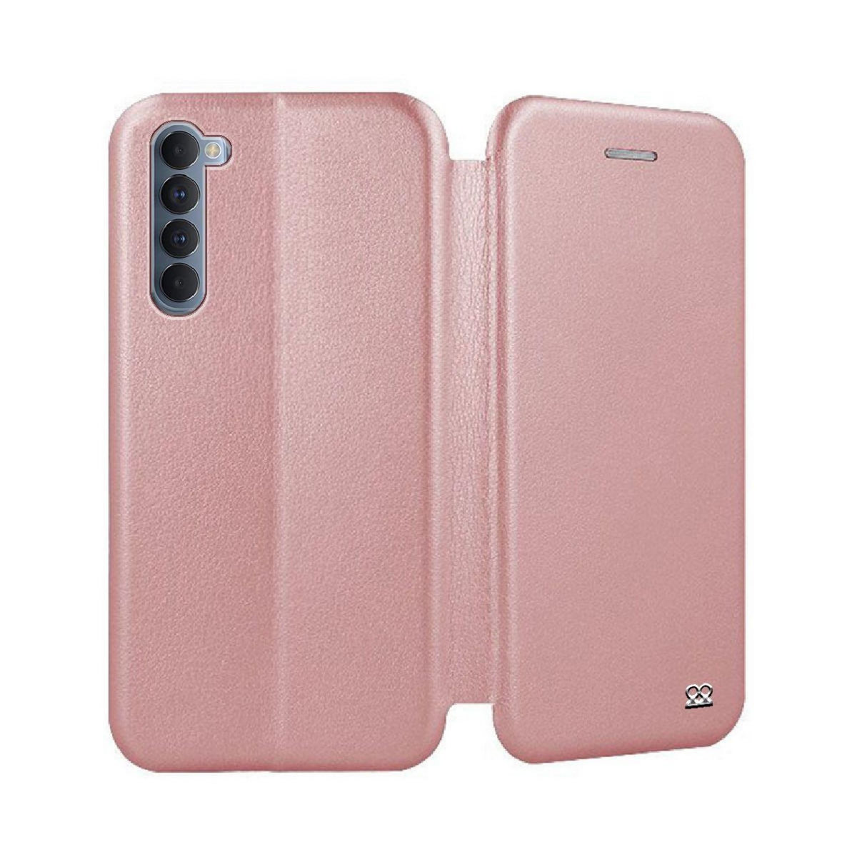 IBROZ Etui Oppo Reno 4 Pro Cuir rose gold