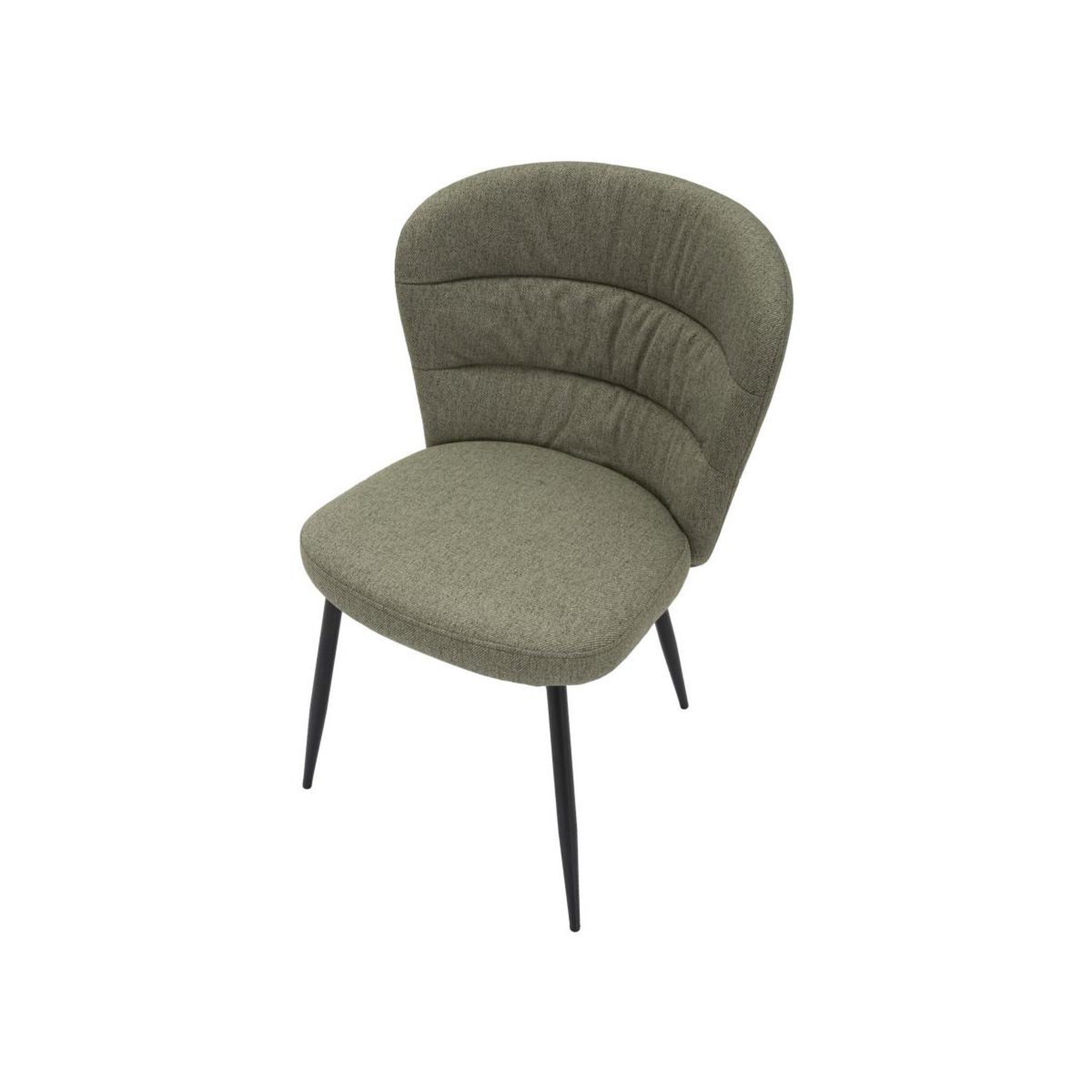 Voir la diapositive 3 : Paris Prix Lot de 2 chaises en tissu  losanna  85cm vert