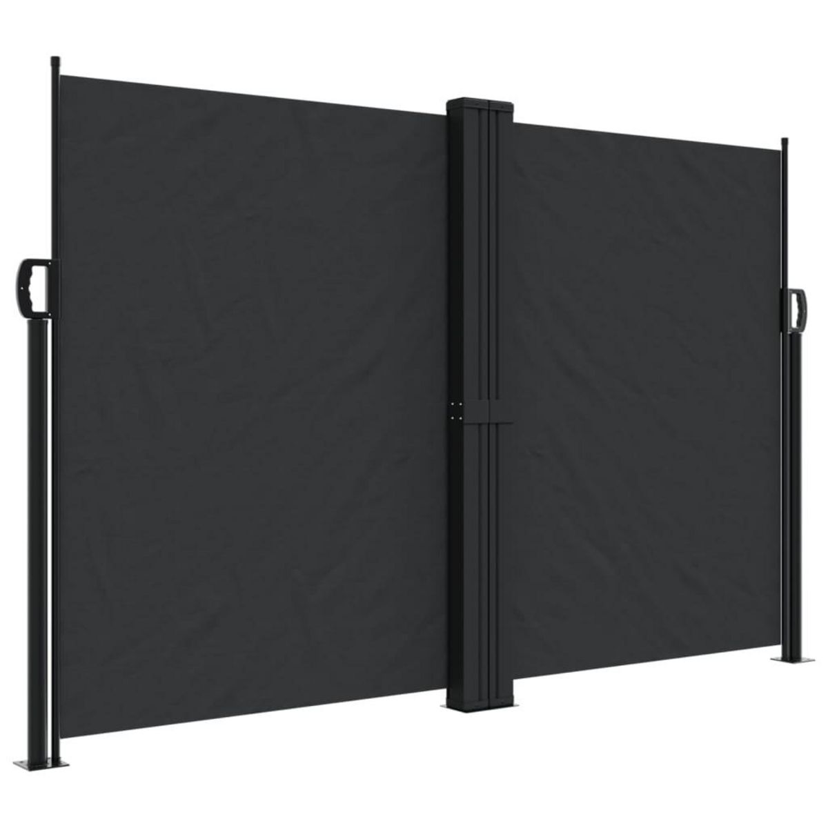 VIDAXL Auvent lateral retractable noir 160x600 cm