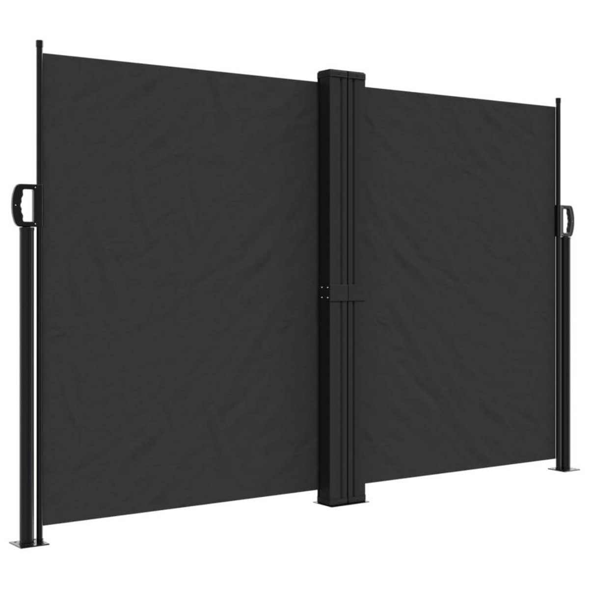 VIDAXL Auvent lateral retractable noir 160x600 cm