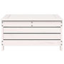 Voir la diapositive 4 : VIDAXL Repose-pied de jardin blanc 62x63,5x32 cm bois de pin massif