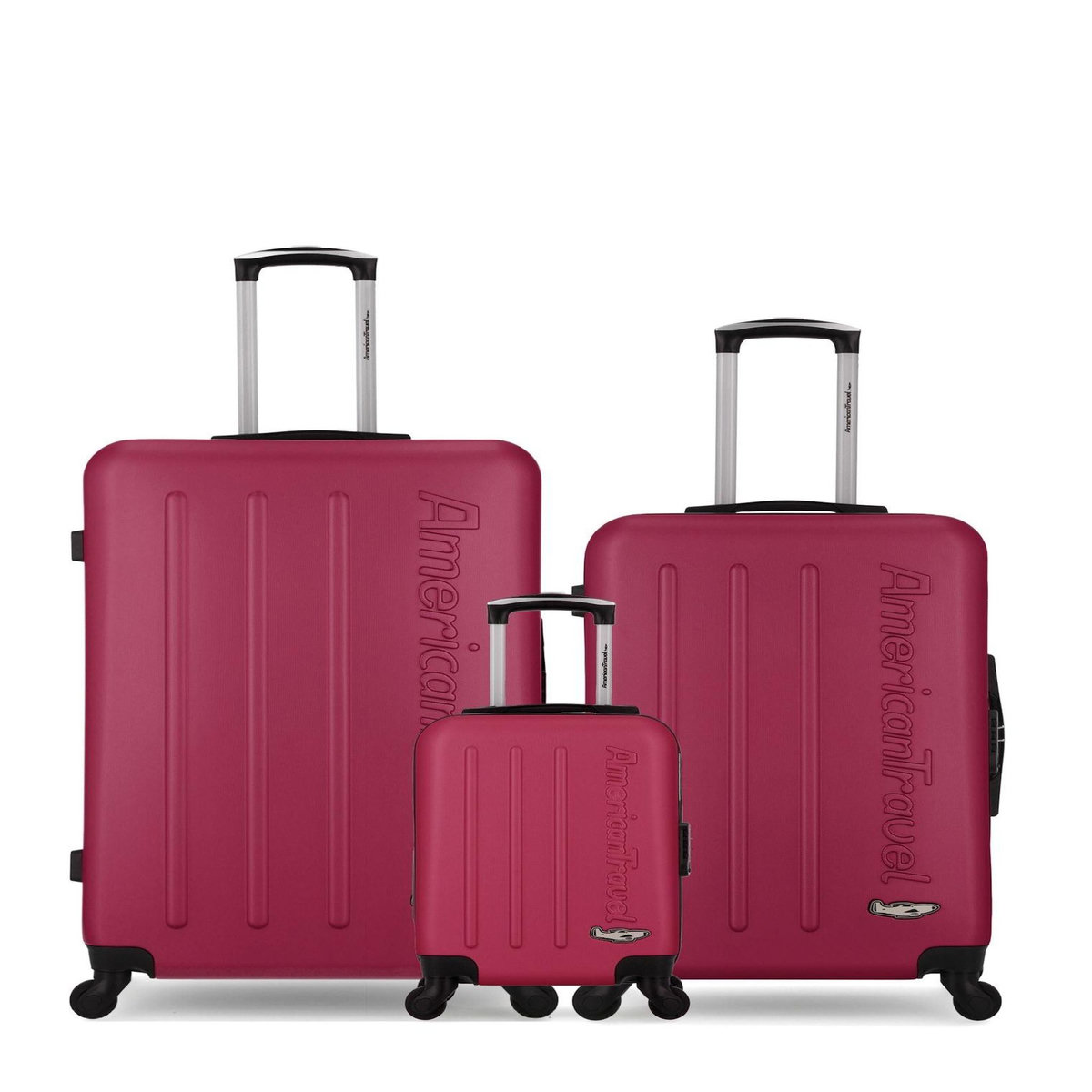 AMERICAN TRAVEL AMERICAN TRAVEL - LOT DE 3 - Valises grand format, weekend et cabine XXS BRONX