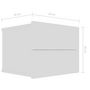 Voir la diapositive 6 : VIDAXL Table de chevet Blanc 40x30x30 cm Bois d'ingenierie