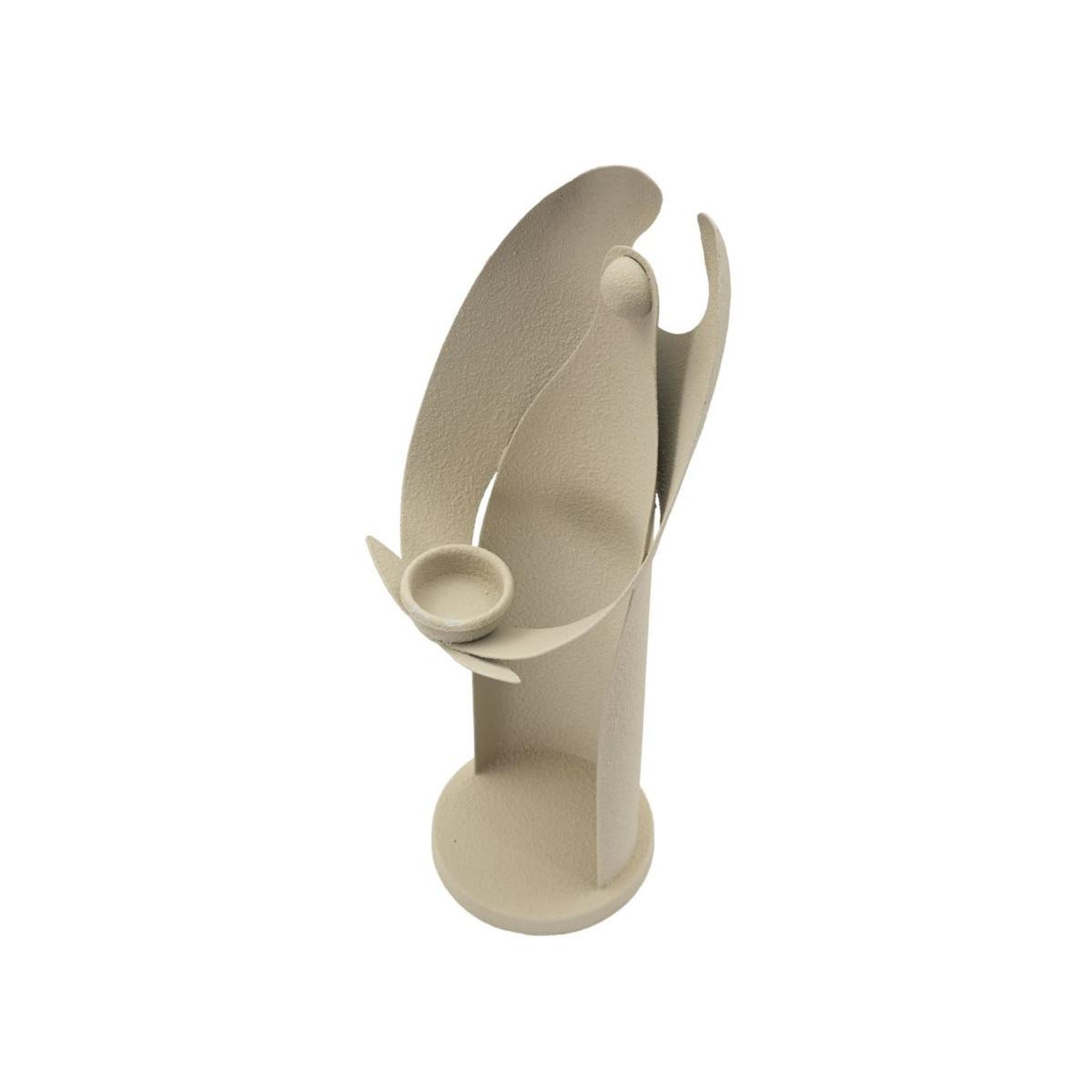 Voir la diapositive 3 : Paris Prix Bougeoir en métal  angel  37cm crème