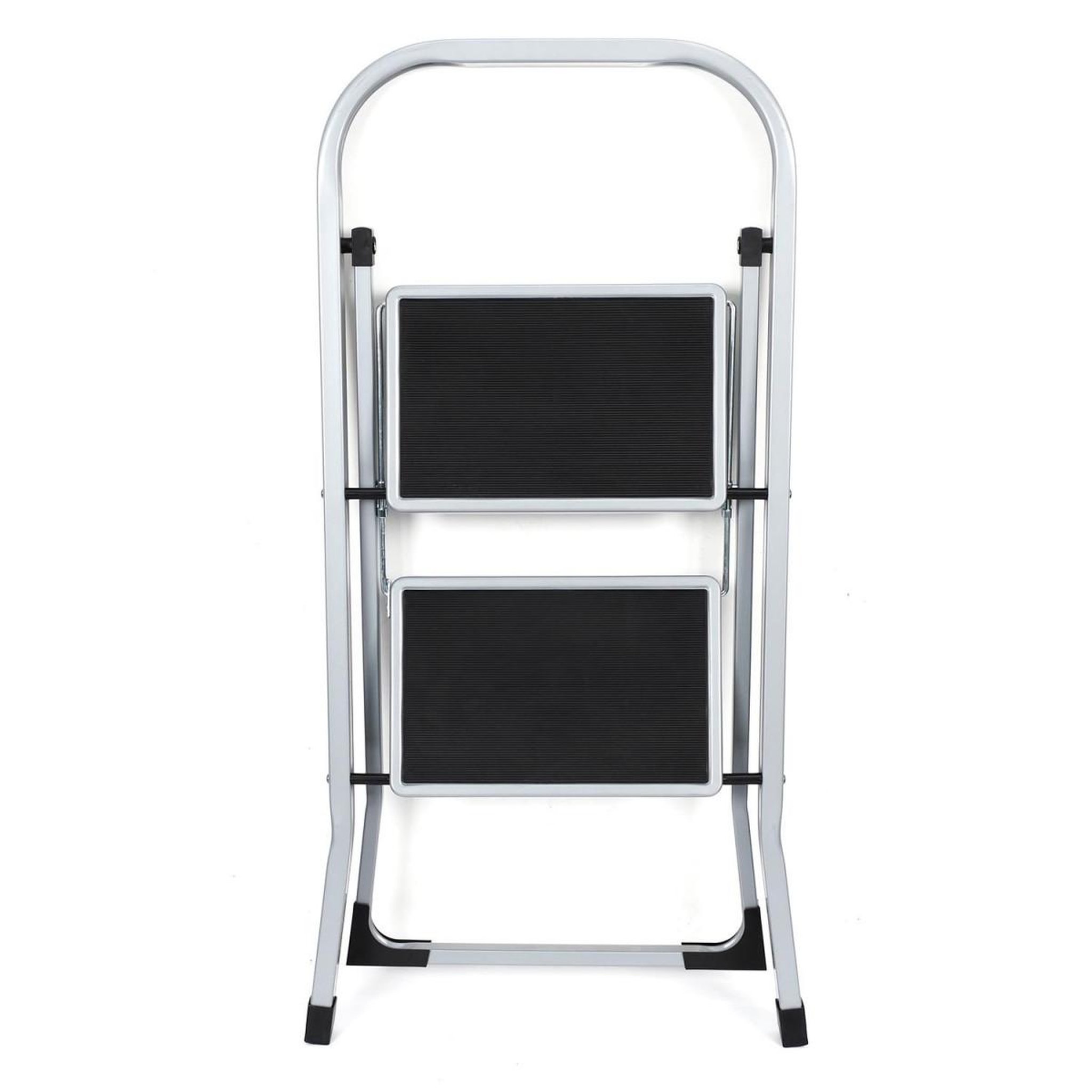 Voir la diapositive 3 : Je cherche une idee Escabeau 2 marches en métal  confort  81cm gris