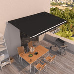 VIDAXL Auvent manuel retractable 500x350 cm Anthracite