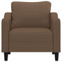 Voir la diapositive 3 : VIDAXL Fauteuil Marron 60 cm Tissu