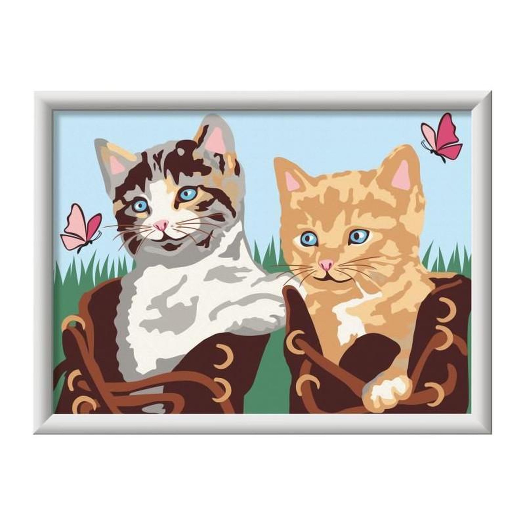 Voir la diapositive 3 : RAVENSBURGER CreArt Kids 18x24cm, Numéro d'Art, Chatons et Chaussures, Kit de peinture par numéros Numéro d'Art, Des 7 ans, 25528, Ravensb