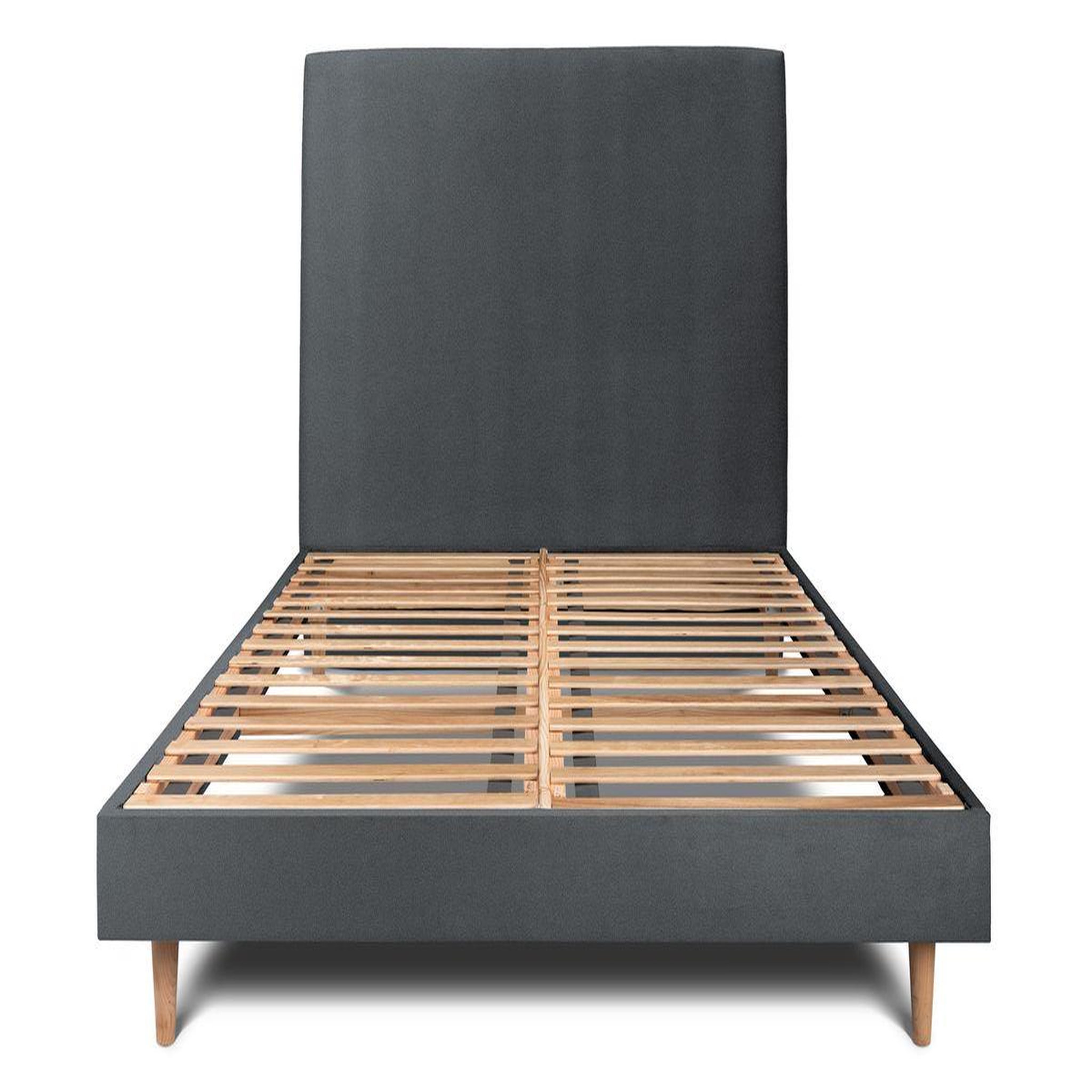 Voir la diapositive 1 : Sommeil de Plomb Lit avec tête de lit tapissier velours et sommier kit - Hauteur totale : 29cm