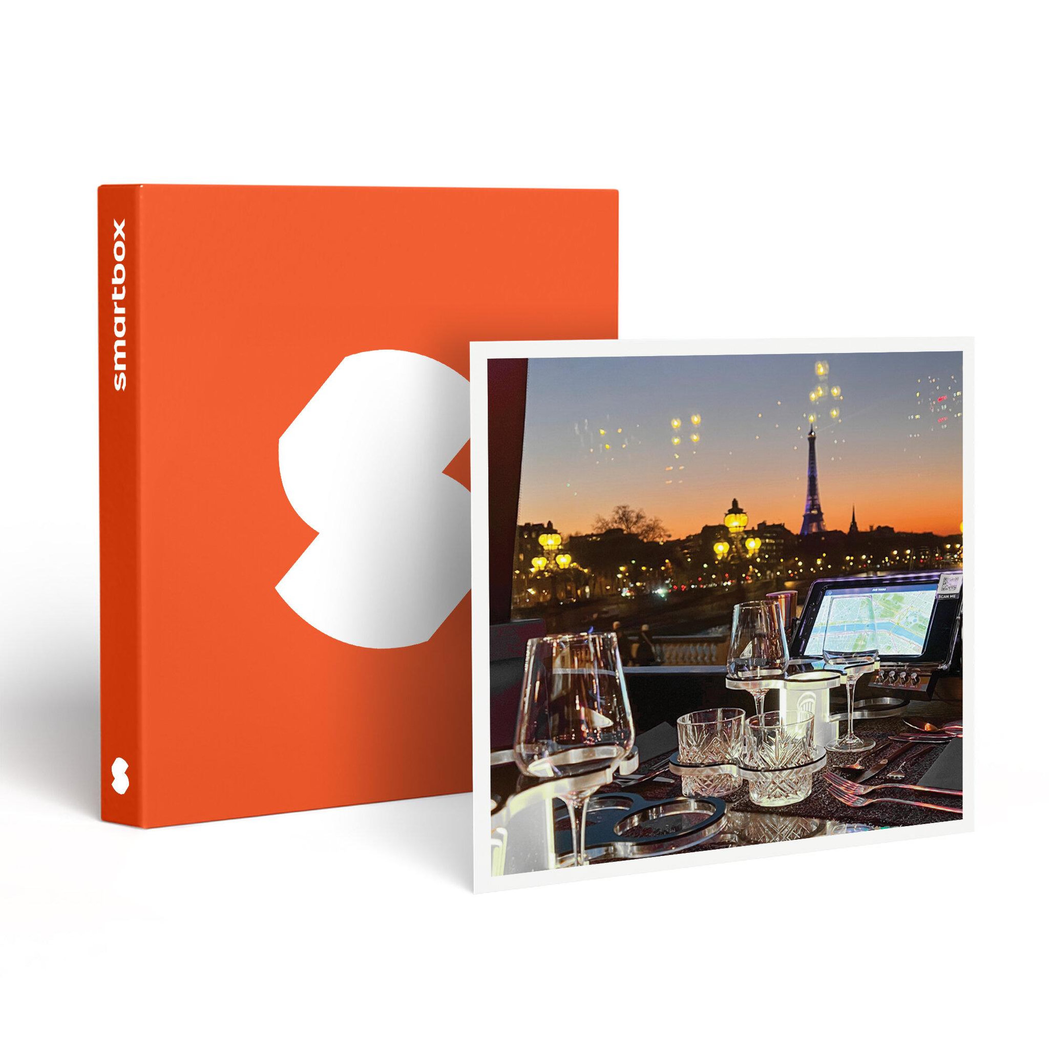 Smartbox Dîner insolite 3 plats avec visite de paris dans le bus à impériale le saint-germain 1920 - coffret cadeau gastronomie