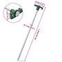 Voir la diapositive 6 : VIDAXL Piquets de tente 24 pcs 25 cm 7 mm acier galvanise et PP