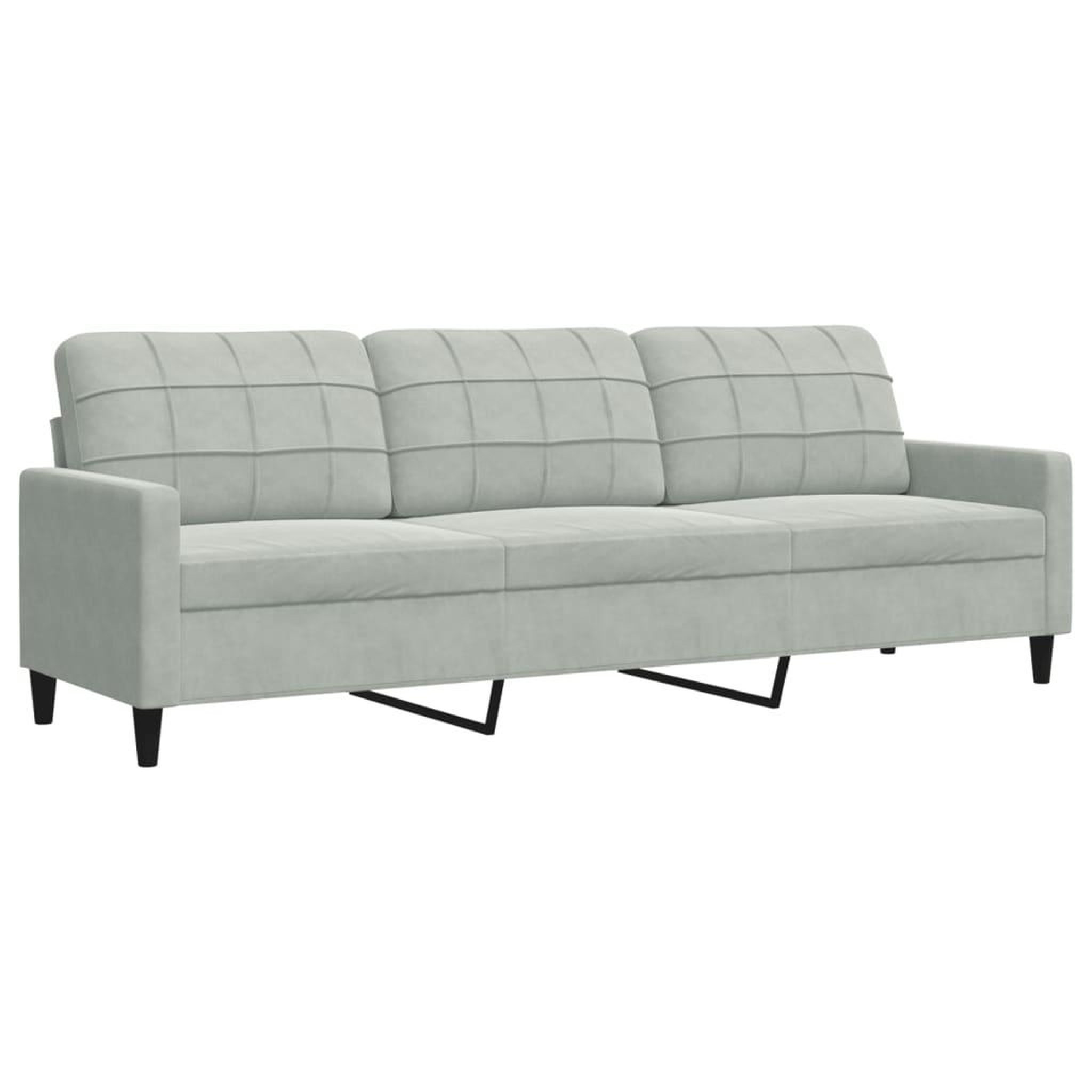 Voir la diapositive 4 : VIDAXL Ensemble de canapes 3 pcs et coussins et traversins velours