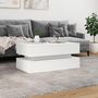 Voir la diapositive 4 : VIDAXL Table basse avec lumieres LED blanc 90x50x40 cm