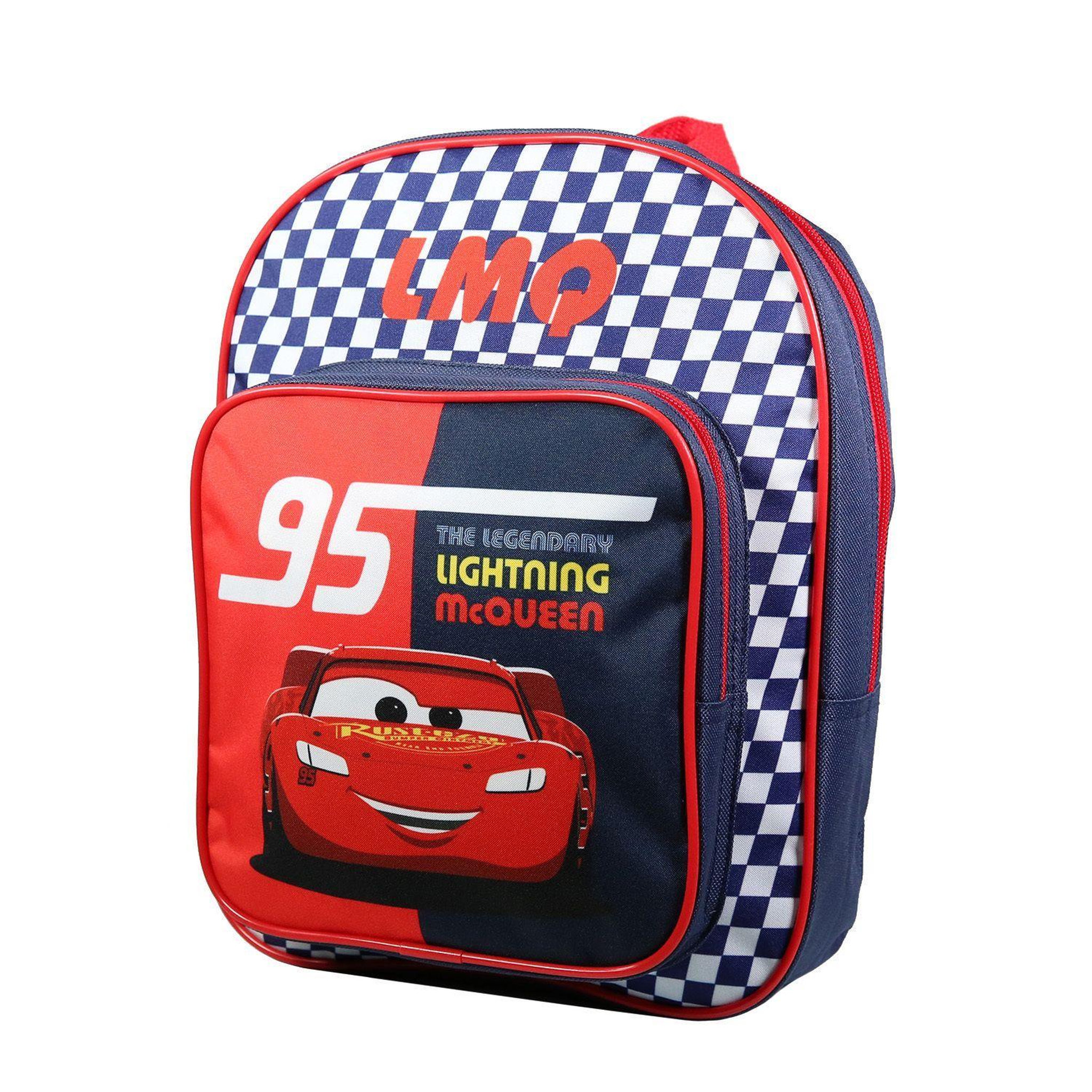 Voir la diapositive 2 : Bagtrotter BAGTROTTER Sac à dos 31 cm avec poche maternelle  Cars Rouge et bleu