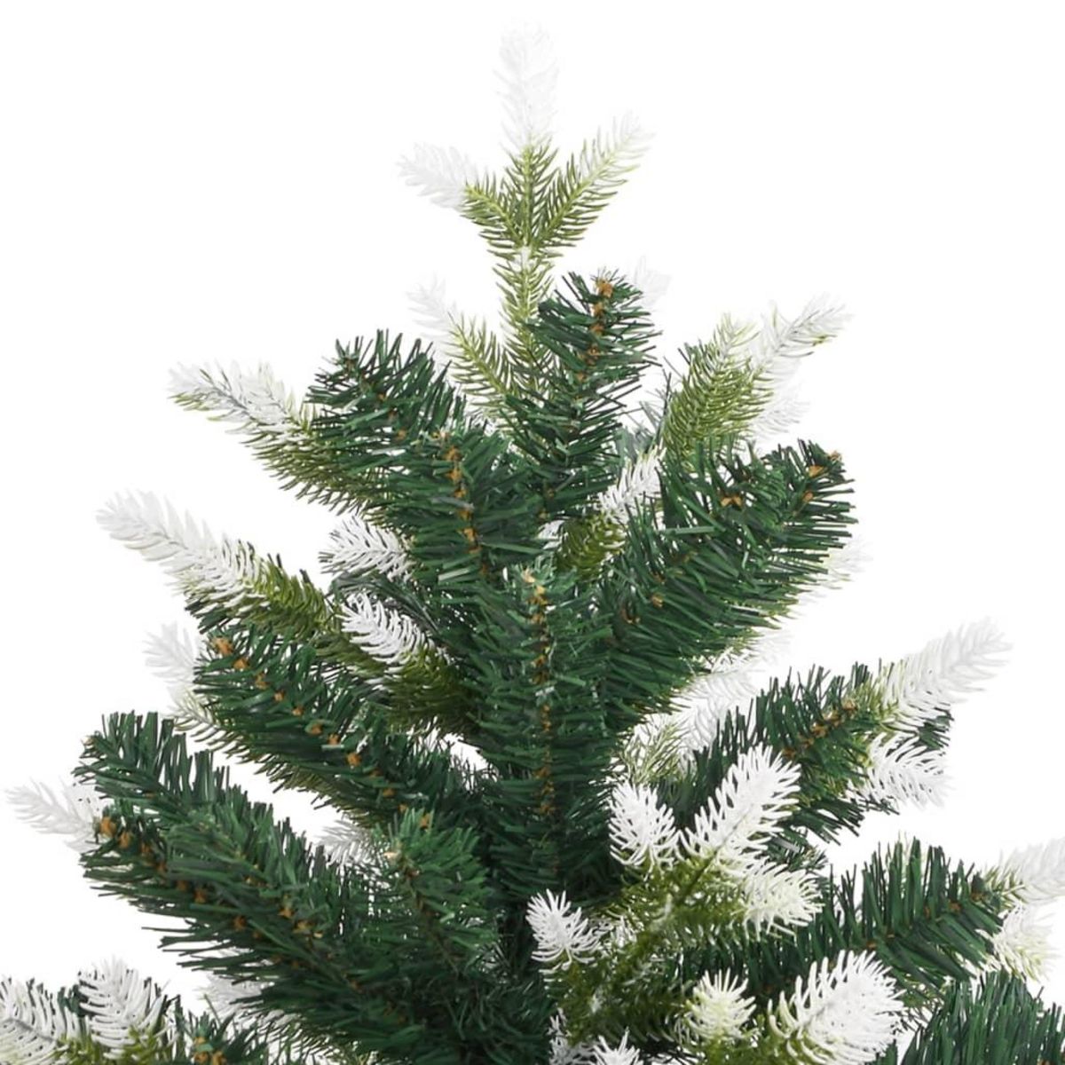 VIDAXL Sapin de Noël artificiel a charnieres avec neige floquee 150 cm