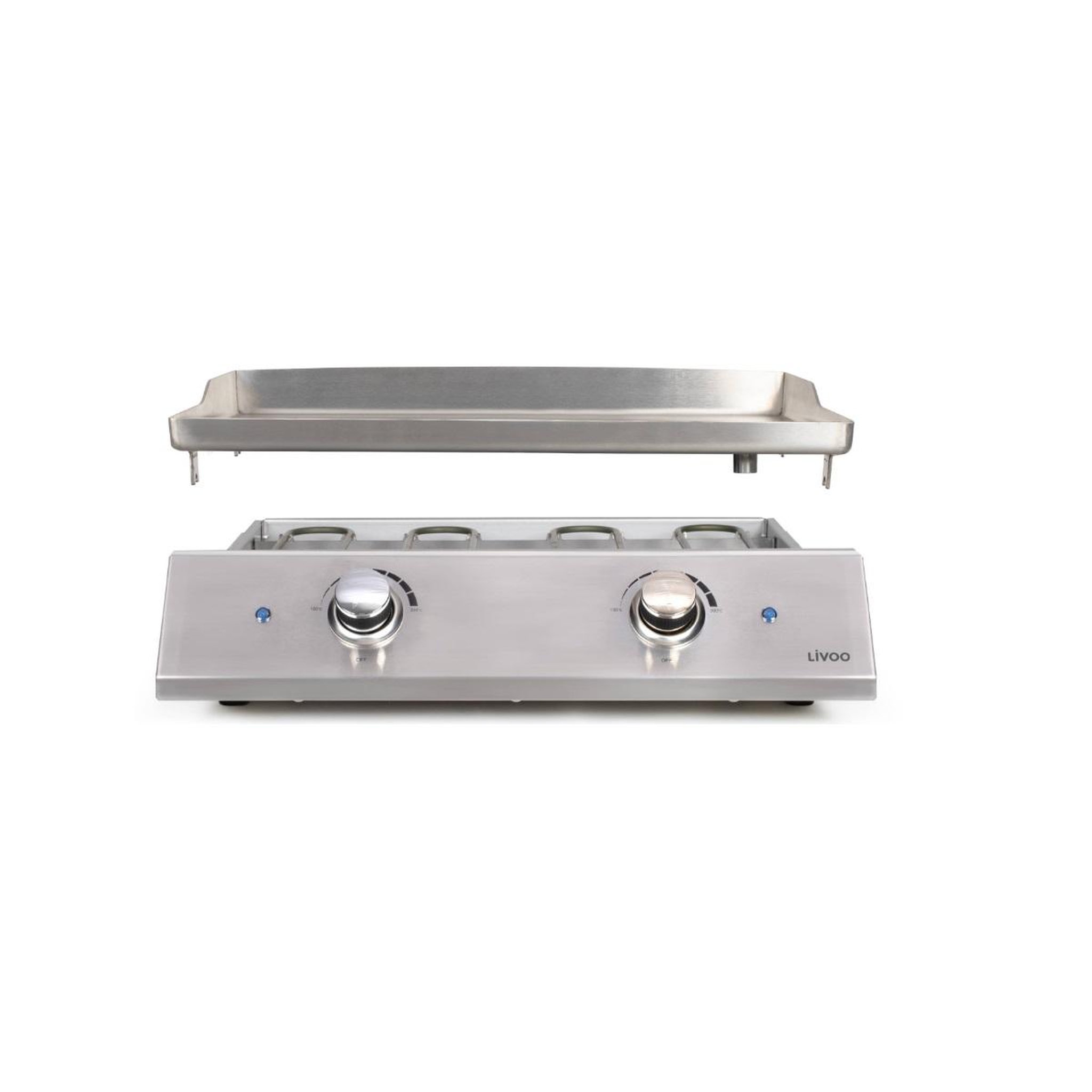Voir la diapositive 2 : LIVOO Plancha électrique 51x36cm 2800w - doc302