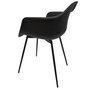 Voir la diapositive 6 : The Home Deco Factory Fauteuil GUSTAV noir