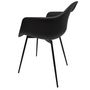 Voir la diapositive 6 : The Home Deco Factory Fauteuil GUSTAV noir