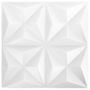 Voir la diapositive 2 : VIDAXL Panneaux muraux 3D 12 pcs 50x50 cm blanc origami 3 m^2